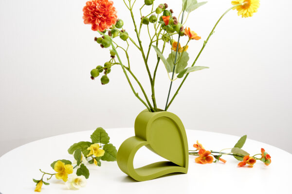 Ornamental Flower Vase | Love-Inspired Modern Vase for Dried...