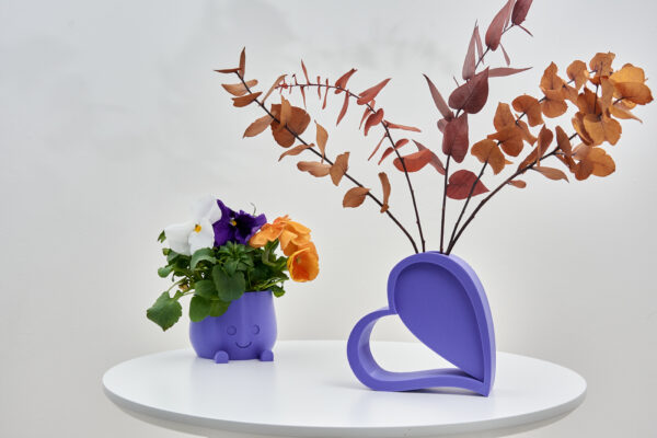 Heart Shaped Vase | Pot for Dried Flowers | Romantic Love Symbol | Decorative flower Vase | Home Decor Accent Gift for Plant Lover | Symbol of love