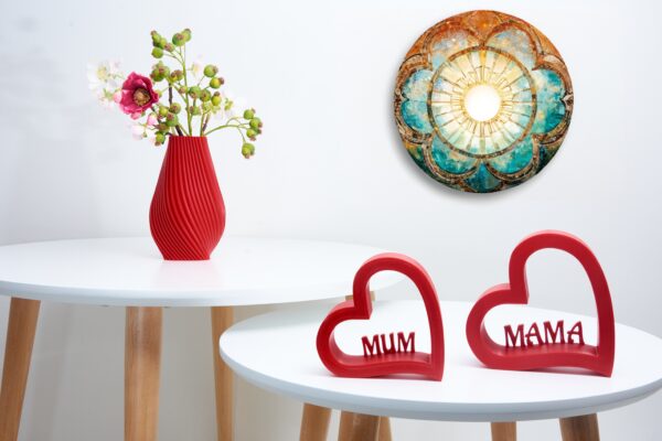 Mother’s Day heart decoration| Mom anniversary gift | Unique mother heart keepsake